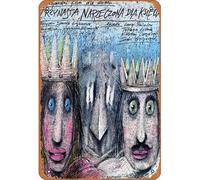 Zuhhgii Retro Film Tin Sign The Thirteenth Bride of the Prince,Polish Movie Poster - Decor Gifts Star Posters Retro cartoon Film Animation Car Funny Metal For Music Bar Home Coffee Movie Art Vintage