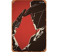 Zuhhgii Retro Metal Sign Django Unchained Vintage Kitchen Garage Man Cave Wall Decor Funny Tin Sign 8x12 Inch Gift Bar Decorations Art Poster.