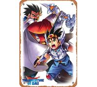 Zuhhgii Retro Metal Sign Dragon Quest Dai and Baran Vintage Tin Sign,Comic Style,Funny Signs,Film Movie Cinema Theater,Man Cave,Garage,Musical Pub,Brewery,Cafe,Wall Decor,Art 12x8 Inch