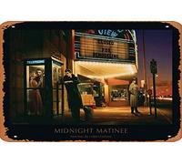 Zuhhgii Retro Metal Sign Pyramid Midnight Matinee Chris Consani Art Vintage Tin Sign,Comic Style,Funny Signs,Film Movie Cinema Theater,Man Cave,Garage,Musical Pub,Brewery,Cafe,Wall Decor,Art 12x8 Inch