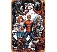 Zuhhgii Retro Metal Sign Venom Venom and Carnage fight Vintage Tin Sign,Comic Style,Funny Signs,Film Movie Cinema Theater,Man Cave,Garage,Musical Pub,Brewery,Cafe,Wall Decor,Art 12x8 Inch