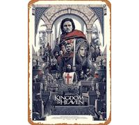 Zuhhgii Retro Metal Tin Sign Kingdom of Heaven Movies Poster Classic Film Decorative Funny Retro Signs for Men Women 8x12 Inch Movies & TV Series Art Wall Decor Tin Sign.