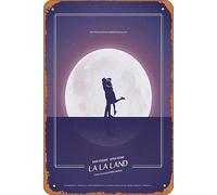 Zuhhgii Retro Metal Tin Sign La La Land Movies Poster Classic Film Decorative Funny Retro Signs for Men Women 8x12 Inch Movies & TV Series Art Wall Decor Tin Sign.
