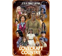 Zuhhgii Retro Metal Tin Sign Lovecraft Country Movies Poster Classic Film Decorative Funny Retro Signs for Men Women 8x12 Inch Movies & TV Series Art Wall Decor Tin Sign.