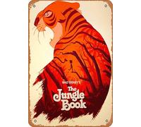 Zuhhgii Retro Metal Tin Sign The Jungle Book Movies Poster Classic Film Decorative Funny Retro Signs for Men Women 8x12 Inch Movies & TV Series Art Wall Decor Tin Sign.