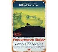 Zuhhgii Retro Movie Poster Rosemary's Baby 1968 Tin Sign,Vintage of Classic Old Film Poster Metal Sign TV Bar Gift Karaoke Music Club Restaurant Man Cave Wall Decoration 8x12 Inches Plaques.