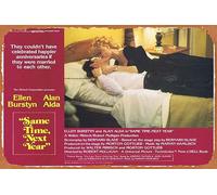 Zuhhgii Retro Movie Poster SAME TIME NEXT YEAR Original Lobby Card 2 Ellen Burstyn Alan Alda Tin Sign 8x12 Inches,Vintage of Classic Old Film Poster Metal Sign Bar Gift Karaoke Club Man Cave Wall