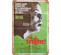 Zuhhgii Retro Movie Poster Sentinel,The 1977 Tin Sign,Vintage of Classic Old Film Poster Metal Sign TV Bar Gift Karaoke Music Club Restaurant Man Cave Wall Decoration 8x12 Inches Plaques.