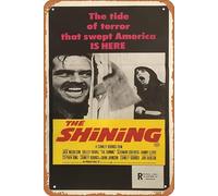 Zuhhgii Retro Movie Poster Shining,The 1980 Tin Sign,Vintage of Classic Old Film Poster Metal Sign TV Bar Gift Karaoke Music Club Restaurant Man Cave Wall Decoration 8x12 Inches Plaques.