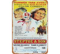Zuhhgii Retro Movie Poster Steptoe & Son 1973 Tin Sign,Vintage of Classic Old Film Poster Metal Sign TV Bar Gift Karaoke Music Club Restaurant Man Cave Wall Decoration 8x12 Inches Plaques.