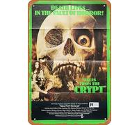 Zuhhgii Retro Movie Poster Tales from the Crypt 1972 Tin Sign,Vintage of Classic Old Film Poster Metal Sign TV Bar Gift Karaoke Music Club Restaurant Man Cave Wall Decoration 8x12 Inches Plaques.