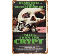 Zuhhgii Retro Movie Poster Tales From The Crypt 1972 Tin Sign,Vintage of Classic Old Film Poster Metal Sign TV Bar Gift Karaoke Music Club Restaurant Man Cave Wall Decoration 8x12 Inches Plaques.
