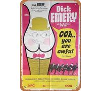 Zuhhgii Retro OOH YOU ARE AWFUL Original One sheet Movie Poster DICK EMERY British comedy Movies Poster Tin Sign 8x12 inches,Classic Film and Television Poster Vintage Metal Sign Art Wall Decor for