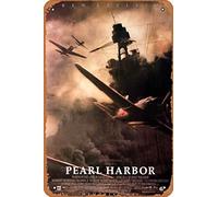 Zuhhgii Retro Pearl Harbor (#9 of 12) Metal Sign Vintage Look Kitchen Signs Wall Decor 2001 Movie Poster Bar Decorations Funny Tin Art Plaques 8x12 Inch