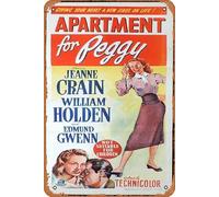 Zuhhgii Retro PEGGY Original Daybill Movie Poster Rock Hudson Diana Lynn Movies Poster Tin Sign 8x12 inches,Classic Film and Television Poster Vintage Metal Sign Art Wall Decor for Musical Home Cafes