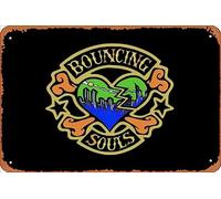 Zuhhgii Retro Tin Sign Bouncing souls Vintage Funny Novelty Metal Signs Man Cave Humorous Signs Movies Music Bar Art Poster Retro Print Wall Decor Garage Gifts 12x8 Inches