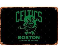Zuhhgii Retro Tin Sign celtics boston - c us rise Vintage Funny Novelty Metal Signs Man Cave Humorous Signs Movies Music Bar Art Poster Retro Print Wall Decor Garage Gifts 12x8 Inches