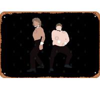 Zuhhgii Retro Tin Sign Chris and Patrick Chippendale Vintage Funny Novelty Metal Signs Man Cave Humorous Signs Movies Music Bar Art Poster Retro Print Wall Decor Garage Gifts 12x8 Inches