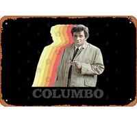 Zuhhgii Retro Tin Sign Columbo / Vintage Faded Style Retro TV Fan Design Vintage Funny Novelty Metal Signs Man Cave Humorous Signs Movies Music Bar Art Poster Retro Print Wall Decor Garage Gifts 12x8