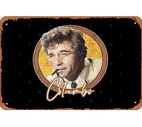 Zuhhgii Retro Tin Sign Columbo/Vintage Faded Style TV Fan Design Vintage Funny Novelty Metal Signs Man Cave Humorous Signs Movies Music Bar Art Poster Retro Print Wall Decor Garage Gifts 12x8 Inches
