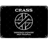 Zuhhgii Retro Tin Sign Crass Vintage Funny Novelty Metal Signs Man Cave Humorous Signs Movies Music Bar Art Poster Retro Print Wall Decor Garage Gifts 12x8 Inches