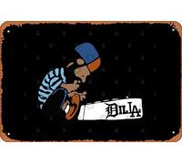 Zuhhgii Retro Tin Sign J Dilla Vintage Funny Novelty Metal Signs Man Cave Humorous Signs Movies Music Bar Art Poster Retro Print Wall Decor Garage Gifts 12x8 Inches