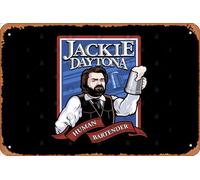 Zuhhgii Retro Tin Sign Jackie Daytona- Regular Human Bartender Vintage Funny Novelty Metal Signs Man Cave Humorous Signs Movies Music Bar Art Poster Retro Print Wall Decor Garage Gifts 12x8 Inches