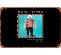 Zuhhgii Retro Tin Sign Karl Havoc Vintage Funny Novelty Metal Signs Man Cave Humorous Signs Movies Music Bar Art Poster Retro Print Wall Decor Garage Gifts 12x8 Inches