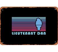 Zuhhgii Retro Tin Sign Lieutenant Dan Ice Cream Forrest Gump Vintage Funny Novelty Metal Signs Man Cave Humorous Signs Movies Music Bar Art Poster Retro Print Wall Decor Garage Gifts 12x8 Inches