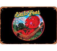 Zuhhgii Retro Tin Sign little feat Vintage Funny Novelty Metal Signs Man Cave Humorous Signs Movies Music Bar Art Poster Retro Print Wall Decor Garage Gifts 12x8 Inches