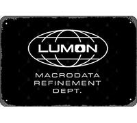 Zuhhgii Retro Tin Sign Lumon Macrodata Refinement Dept. Vintage Funny Novelty Metal Signs Man Cave Humorous Signs Movies Music Bar Art Poster Retro Print Wall Decor Garage Gifts 12x8 Inches