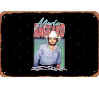 Zuhhgii Retro Tin Sign Merle Haggard / Retro Style Country Music Fan Gift Vintage Funny Novelty Metal Signs Man Cave Humorous Signs Movies Music Bar Art Poster Retro Print Wall Decor Garage Gifts 12x8