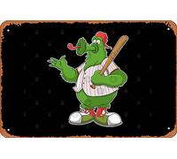 Zuhhgii Retro Tin Sign philly phanatic baseball mascot Vintage Funny Novelty Metal Signs Man Cave Humorous Signs Movies Music Bar Art Poster Retro Print Wall Decor Garage Gifts 12x8 Inches