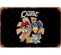 Zuhhgii Retro Tin Sign Retro Jonny Quest Vintage Funny Novelty Metal Signs Man Cave Humorous Signs Movies Music Bar Art Poster Retro Print Wall Decor Garage Gifts 12x8 Inches