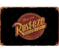 Zuhhgii Retro Tin Sign Rust-eze Bumper Ointment 1990 Vintage Funny Novelty Metal Signs Man Cave Humorous Signs Movies Music Bar Art Poster Retro Print Wall Decor Garage Gifts 12x8 Inches