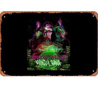 Zuhhgii Retro Tin Sign SHADOW WIZARD MONEY GANG (No Strange) Vintage Funny Novelty Metal Signs Man Cave Humorous Signs Movies Music Bar Art Poster Retro Print Wall Decor Garage Gifts 12x8 Inches