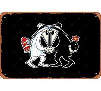 Zuhhgii Retro Tin Sign Spy vs Spy Vintage Funny Novelty Metal Signs Man Cave Humorous Signs Movies Music Bar Art Poster Retro Print Wall Decor Garage Gifts 12x8 Inches