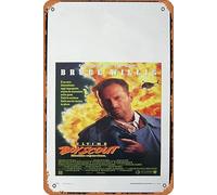 Zuhhgii Retro Tin Sign THE LAST BOY SCOUT Italian Locandina Movie Poster Bruce Willis Retro of Classic Old Film Poster Metal Sign TV Bar Man Cave Wall Decor 8x12 Inches.