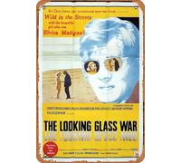 Zuhhgii Retro Tin Sign THE LOOKING GLASS WAR One Sheet Movie Poster Christopher Jones John Le Carre Retro of Classic Old Film Poster Metal Sign TV Bar Man Cave Wall Decor 8x12 Inches.