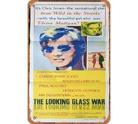 Zuhhgii Retro Tin Sign THE LOOKING GLASS WAR Original Daybill Movie Poster Christopher Jones Pia Degermark Retro of Classic Old Film Poster Metal Sign TV Bar Man Cave Wall Decor 8x12 Inches.