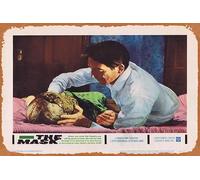 Zuhhgii Retro Tin Sign THE MASK Original Lobby Card 3 Paul Stevens Claudette Nevins Bill Walker Retro of Classic Old Film Poster Metal Sign TV Bar Man Cave Wall Decor 8x12 Inches.