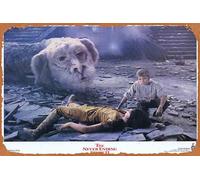 Zuhhgii Retro Tin Sign THE NEVER ENDING STORY II Original Lobby Card 8 Noah Hathaway Barret Oliver Retro of Classic Old Film Poster Metal Sign TV Bar Man Cave Wall Decor 8x12 Inches.