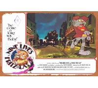 Zuhhgii Retro Tin Sign THE NINE LIVES OF FRITZ THE CAT 1974 Lobby Card 4 Retro of Classic Old Film Poster Metal Sign TV Bar Man Cave Wall Decor 8x12 Inches.