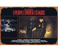 Zuhhgii Retro Tin Sign THE PEOPLE UNDER THE STAIRS Original Lobby Card 3 Wes Craven Brandon Adams Retro of Classic Old Film Poster Metal Sign TV Bar Man Cave Wall Decor 8x12 Inches.