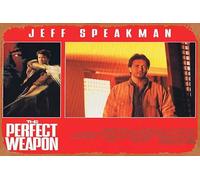 Zuhhgii Retro Tin Sign THE PERFECT WEAPON Original Lobby Card 2 Martial Arts Jeff Speakman Retro of Classic Old Film Poster Metal Sign TV Bar Man Cave Wall Decor 8x12 Inches.