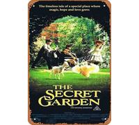 Zuhhgii Retro Tin Sign THE SECRET GARDEN Original Daybill Movie poster daybill Movie poster Kate Maberly Maggie Smith Retro of Classic Old Film Poster Metal Sign TV Bar Man Cave Wall Decor 8x12 Inches