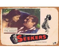 Zuhhgii Retro Tin Sign THE SEEKERS aka LAND OF FURY 1958 English Lobby Card 4 NEW ZEALAND CINEMA Retro of Classic Old Film Poster Metal Sign TV Bar Man Cave Wall Decor 8x12 Inches.