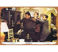 Zuhhgii Retro Tin Sign THE SEVEN UPS Original Lobby Card 8 Roy Scheider Victor Arnold Retro of Classic Old Film Poster Metal Sign TV Bar Man Cave Wall Decor 8x12 Inches.