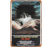 Zuhhgii Retro Tin Sign THE SHOUT Original British One Sheet Movie poster Alan Bates Susannah York Retro of Classic Old Film Poster Metal Sign TV Bar Man Cave Wall Decor 8x12 Inches.