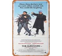 Zuhhgii Retro Tin Sign THE SURVIVORS Original Daybill Movie poster ROBIN WILLIAMS Walter Matthau Retro of Classic Old Film Poster Metal Sign TV Bar Man Cave Wall Decor 8x12 Inches.